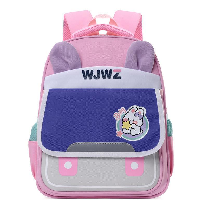 Cute Cartoon Nylon Kids Backpack For Boys And Girls With Large Capacity And Lightweight Design
