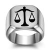 Wish new models, European and American Libra fair square versatile retro ring ring trend wholesale