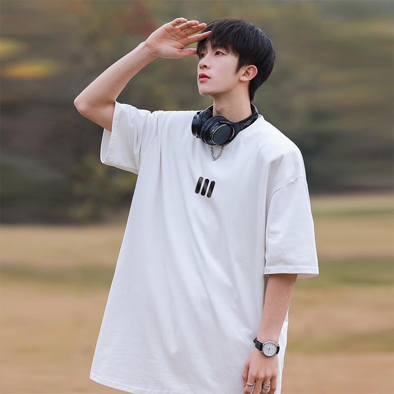 VUUG Men's Heavyweight Loose-Fit Short-Sleeve T-Shirt