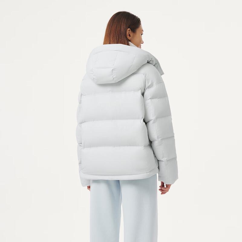 Tampur Women's Short Down Jacket with Detachable Hood