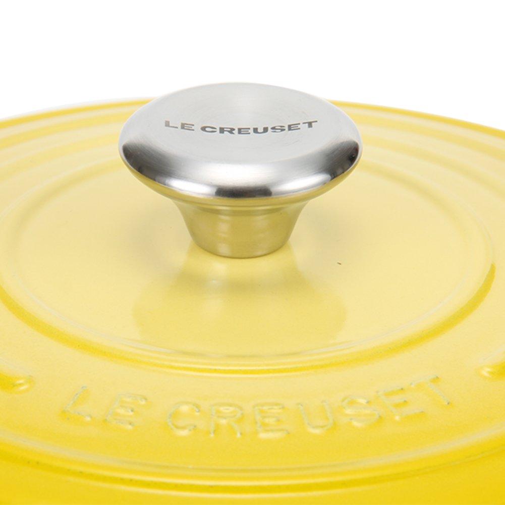 Le Creuset Pot Cocotte Ronde 403 Creuset/Le Two-handed 21177-24cm Soleil/Yellow (Silver Knob) [Item]