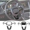 Car Steering Wheel Trim Decor Cover for 2015-23 Dodge Challenger Charger Durango