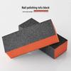 Nail Art Black Tofu Sponge Buffing Block for Gel and Crystal Nails