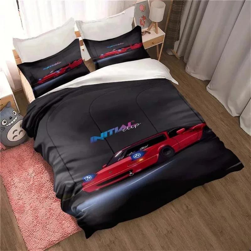

3D Cartoon Miata MX-5 NA Racing Jdm Car Drift Bedding Set Double Twin King Duvet Cover Comforter Pillowcase Boys Girls Adults 70x133cm