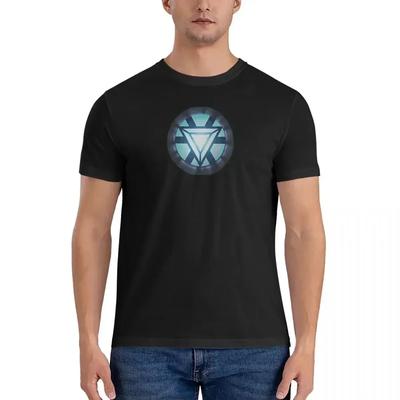 Genuine Heart of Stark Arc Generator Design T-Shirt Men's  Fun T-Shirt Crew Neck Comics Iron Man T-Shirt#Color