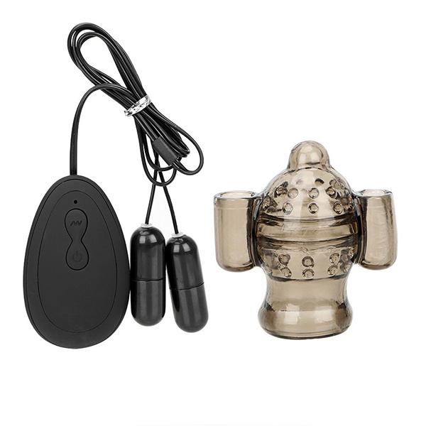 Sex Spielzeug Für Männer Eichel Trainer Männlicher Masturbator Dual Kugel Vibratoren Penis Vibrator Cock Ring 20 Geschwindigkeit Verzögerung Ejakulation
