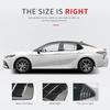 Rear Side Window Louvers Compatible For 2018      2024 Toyota Camry Accesories Sport Style Air Vent Scoop Cover Louver (Carbon Fiber Pattern)