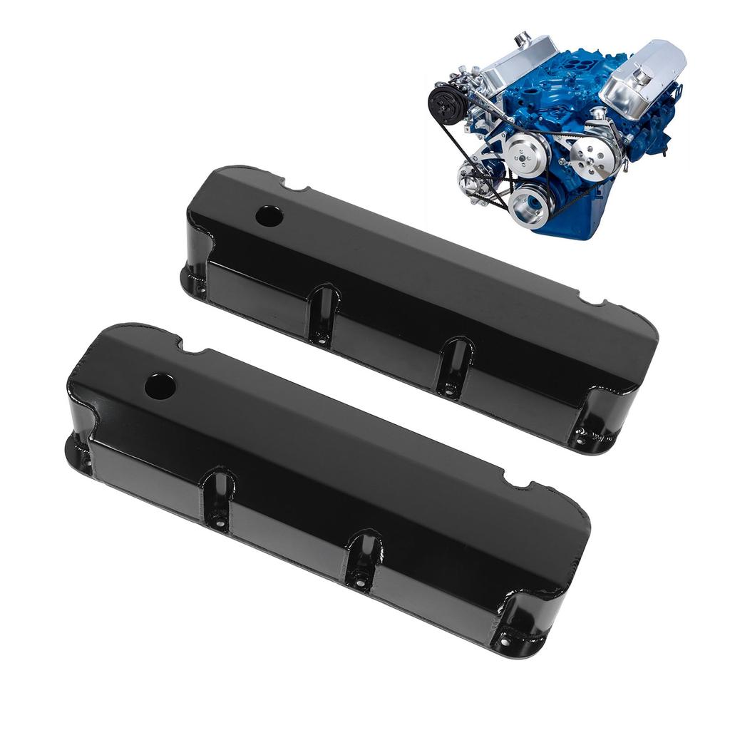Car Engine Valve Cover E41363 Aluminum Alloy Valve Cover with Hole for V8 429‑460 Engines 1968 and Later