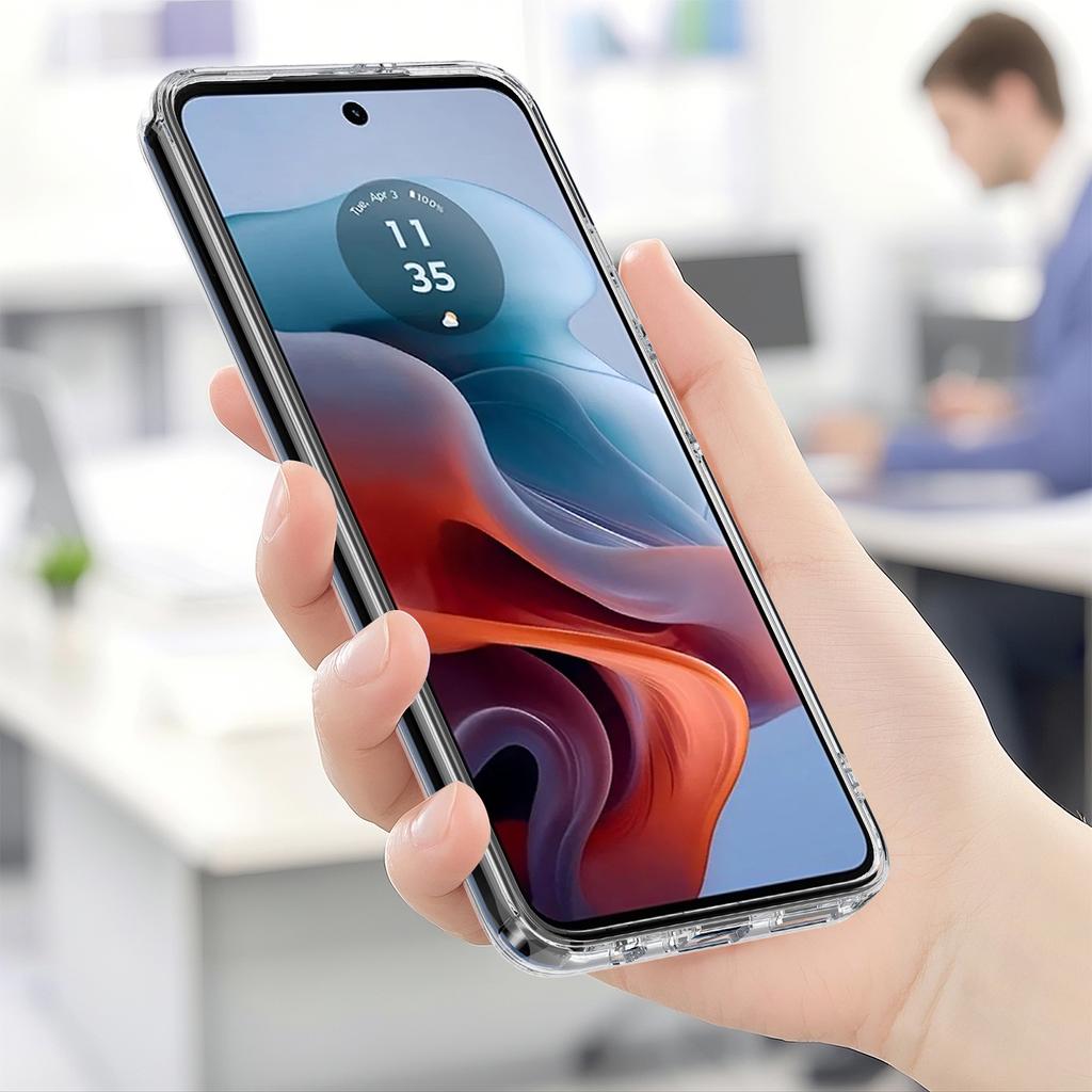 For Motorola Moto G45 5G/Motorola Moto G34 5G Clear Phone Case Compatible with MagSafe TPU+Acrylic Back Cover