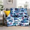 1pc Disney Cute Stitch HD Digital Printing Flannel Blanket for All Season, Unisex Cartoon Blanket, Home Blankets, Lunch Rest Blanket