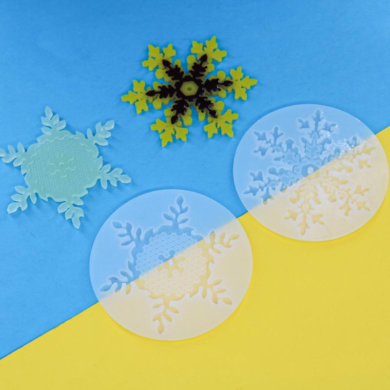 Reusable Snowflake Fondant Molds Silicone Keychain Pendant Mold Resin Charms Various Usage 3D Snowflake Silicone Molds