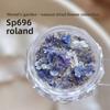 Materiale fiore secco per nail art misto squisito materiale fiore a cinque petali decorazione unghie floreale piccola gioielleria per unghie floreale
