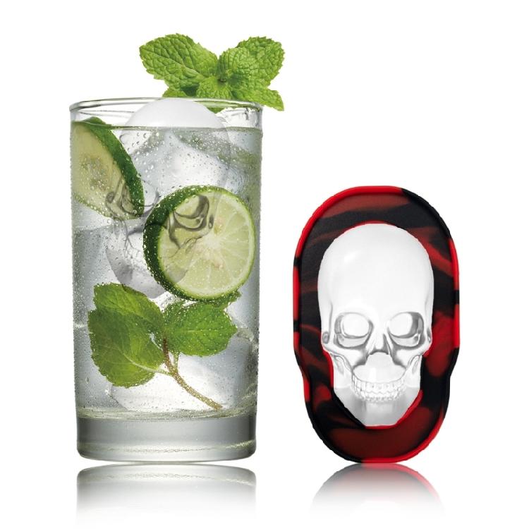 Innovative 3D Schädelkopf Form Eiswürfelform Lebensmittelqualität Silikonform für Einzigartige Getränkepräsentation Küchenwerkzeug