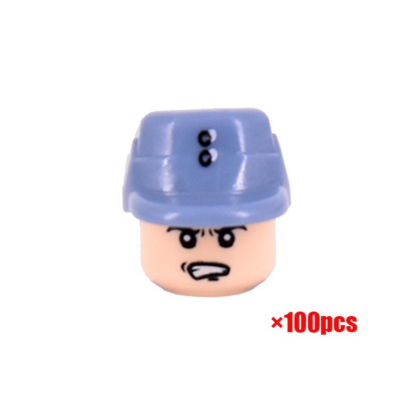 100PCS World War II Military Mini Figures Set - WW2 Eight Nations Soldiers Building Blocks - DIY Army Battle Scene Educational Toys