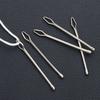 Belt Ribbon Wearing Tools Clip Tweezers Stainless Steel Easy Threaders Wearing Threaders Guide Elastic Rope Threader