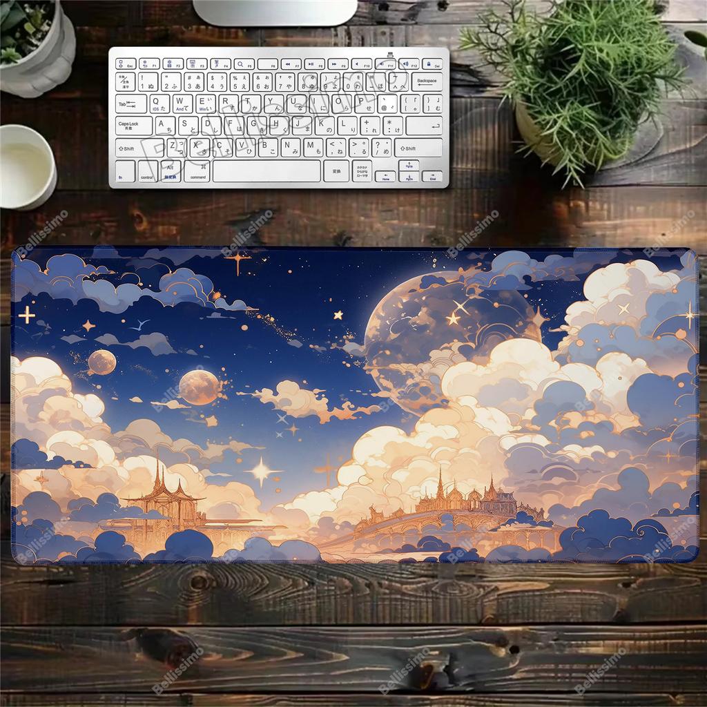Anime Cartoon Moon Mouse Pad Laptop Gaming Keyboard Rug XL Decorate desktop Mousepad PC Accessories Gamer Cabinet Desk Mat