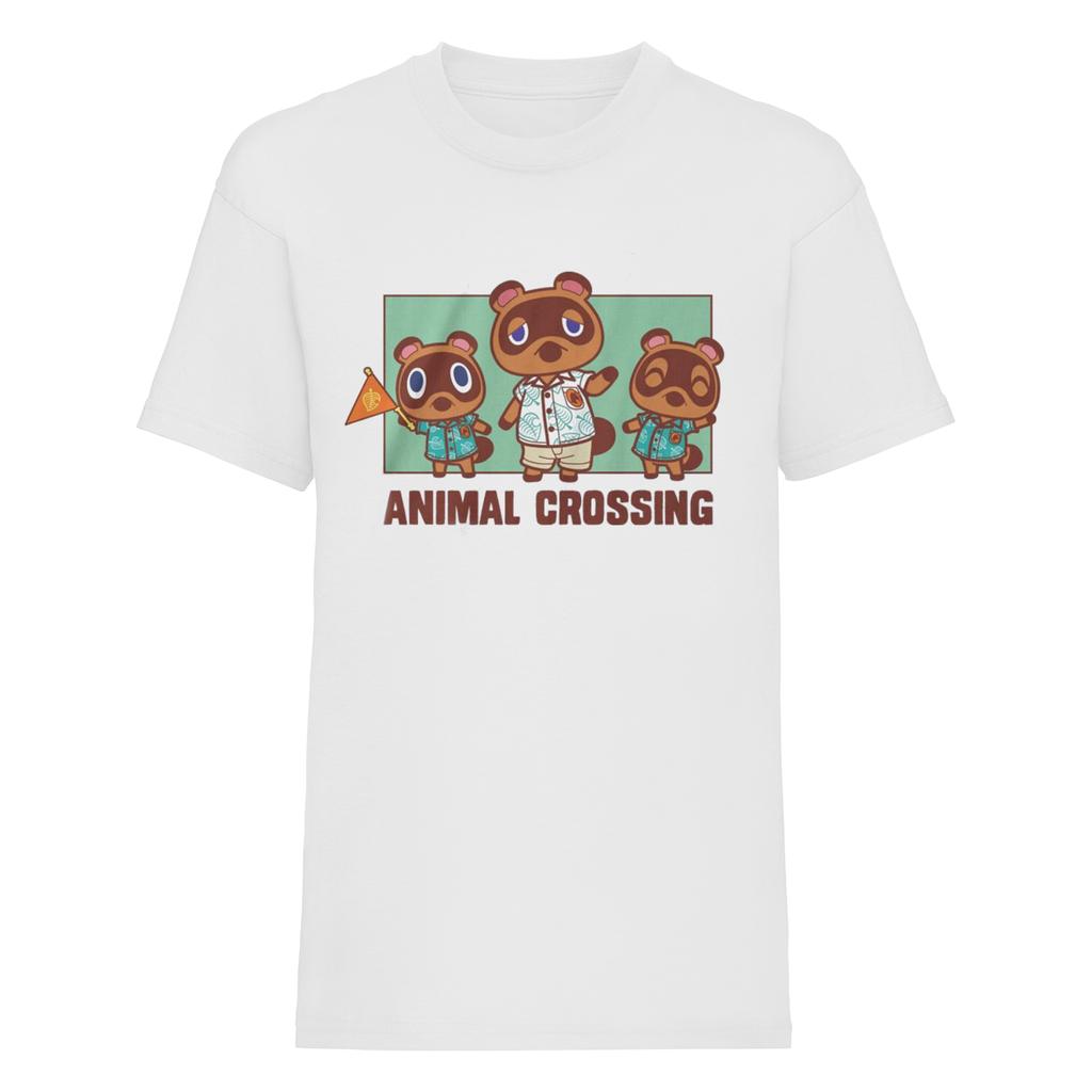Animal Crossing Femei/Doamne Tricou Cambrat Familia Nook