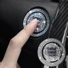 Car Start Button Cover Rhinestone Ring Decals Precision Adhesive Push To Start Button Cover Key Ignition Knob Bling Ring Decals