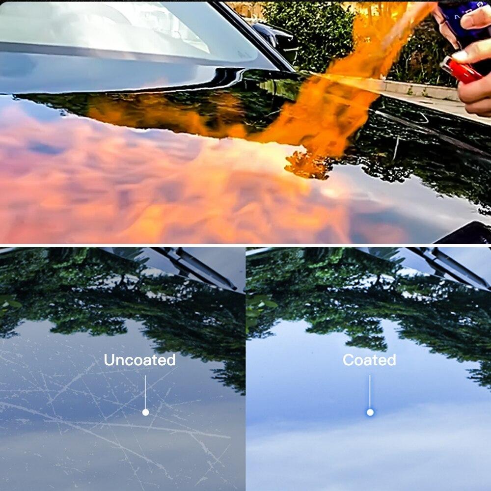 3 In 1 Car Ceramic Coating Nano Super Hydrophobic Protection Polishing Spraying Quick Coat Glass ,Wheel & Paint Care JB XPCS 44