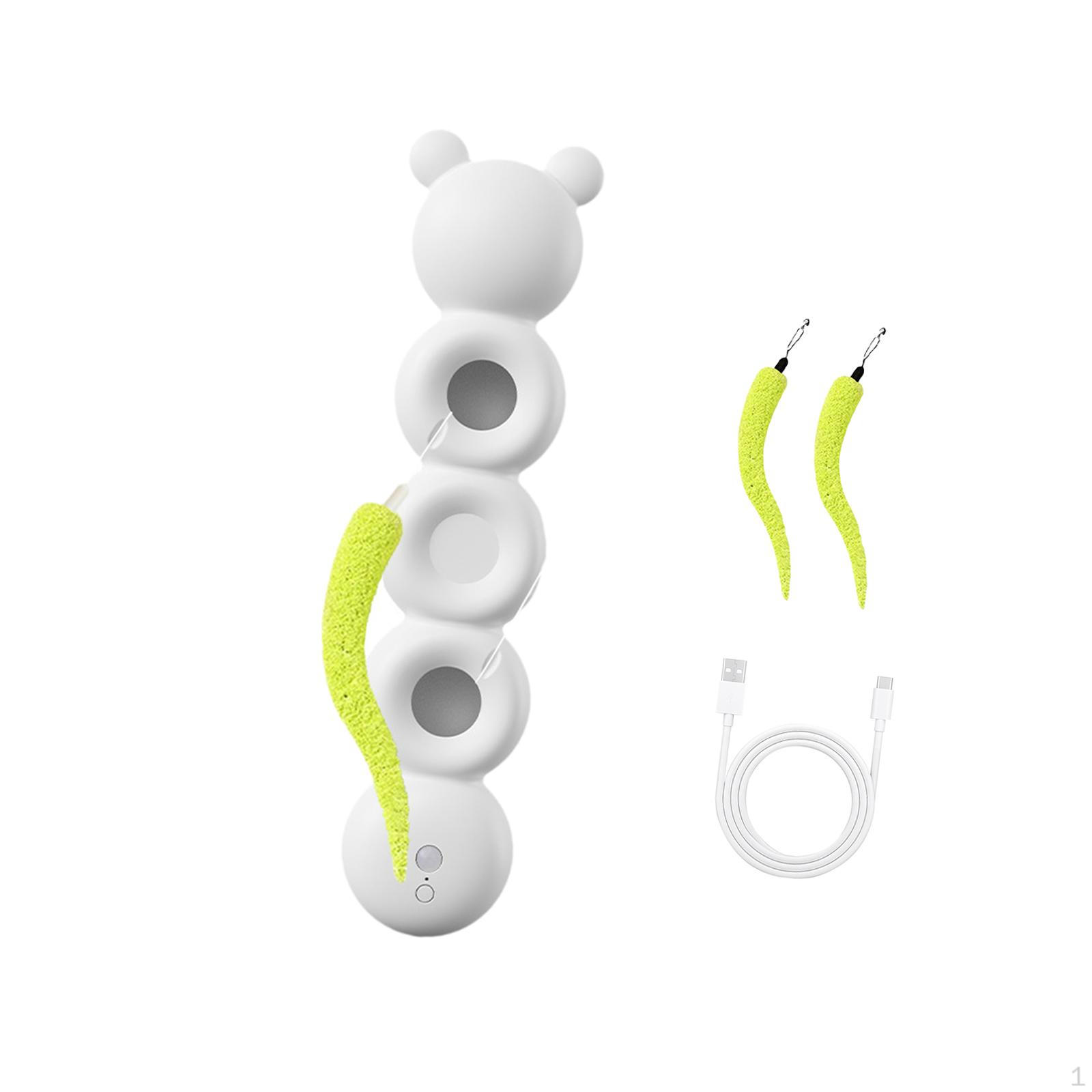

Worm Smart Cat Toy Automatic Electric Teaser Funny Non Slip Suction Cup for Indoor Cats