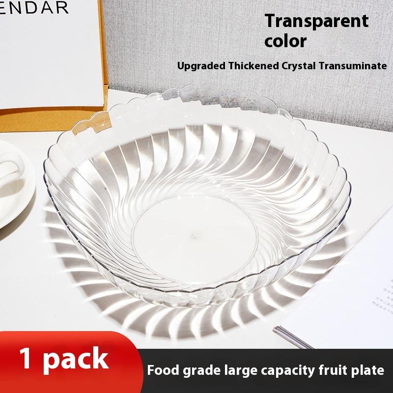 

Прозрачная фруктовница в стиле «легкая роскошь» для журнального столика в гостиной, идеально подходит для закусок и десертов белый