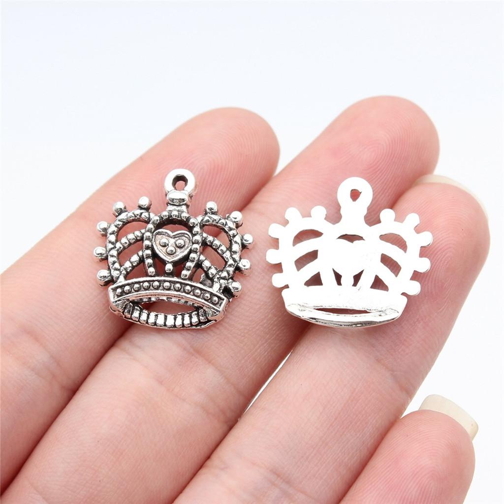 Charms Crown Pendants Minimalist Jewelry Components QC035