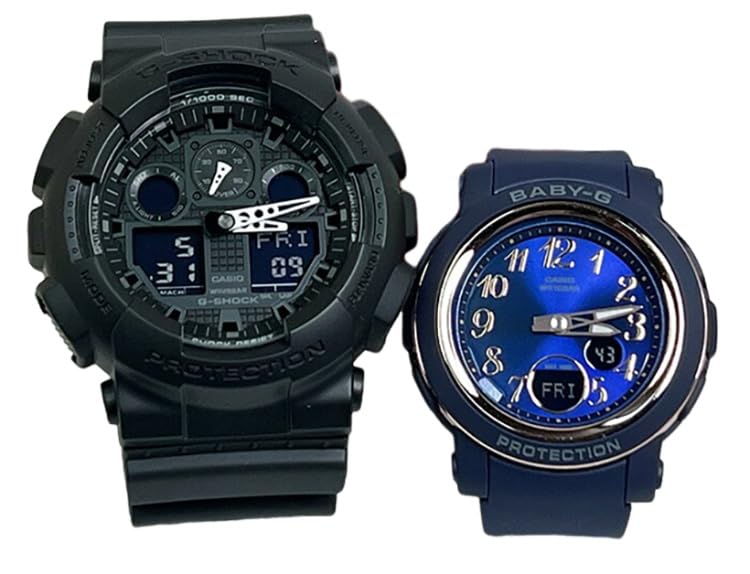 

[Casio] CASIO Pair Watch G-SHOCK G-Shock BABY-G Baby G Ana-Digi Battery Operated Genuine Pair Case Set of 2 GA-100-1A1JF BGA-290SA-2AJF Watch