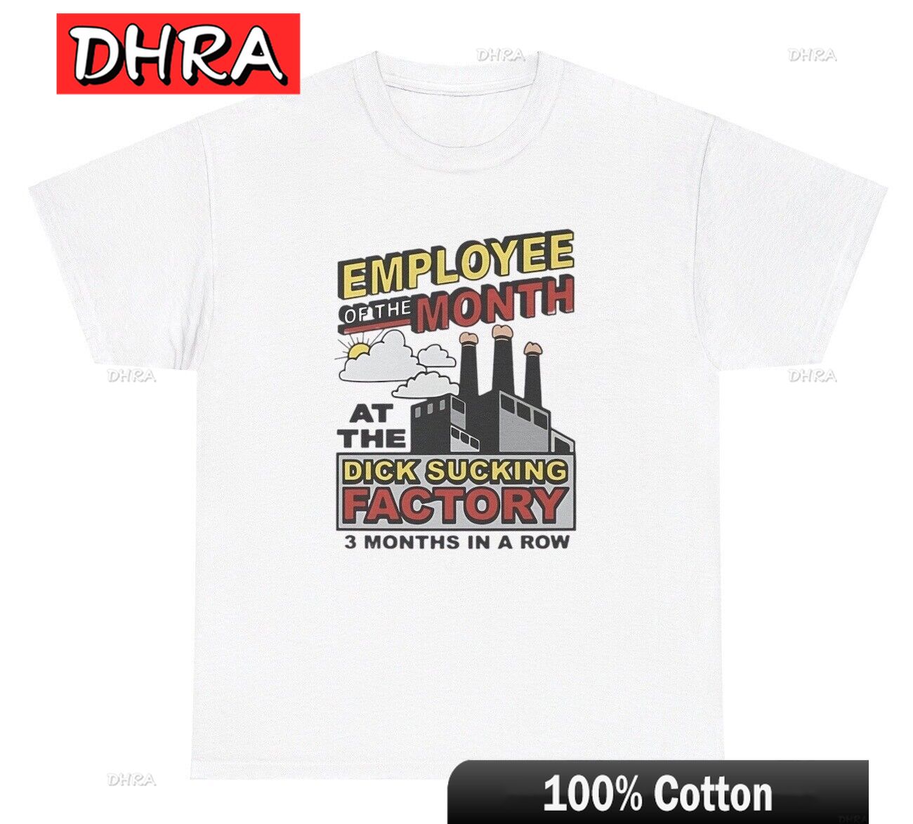 

Сотрудник месяца на фабрике минетов Футболка Смешная футболка с юмором для взрослых Футболки Красочные Минималистичные Футболки Y2K Футболка 4XL