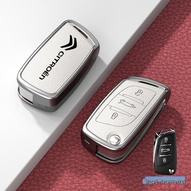 Car Key Cover & Buckle for Citroen C3XR, C4L, Tianyi, C5, C4 Sega, Elysee, C6 Models
