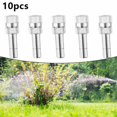 10Pcs 6mm Misting Nozzle Fast Connect Mist Fog Sprayer Spray Nozzles Gardening