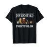 Funny Alcohol Drinker Diversified Portfolio T Shirt Vintage Comfortable Soft Stretched Stylish Casual Graphic Homme