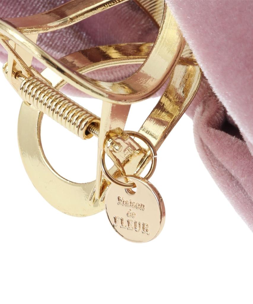 Maison De Fleur Velvet Memento Ribbon Pink Women's Clip,