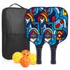 Carbon Fiber Pickleball Paddle Set With PP Honeycomb Core UV Printed Racket Beginners To Advanced Players