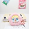 Cute Heart Keychain Flower Girl Plush Doll Pendant Toy