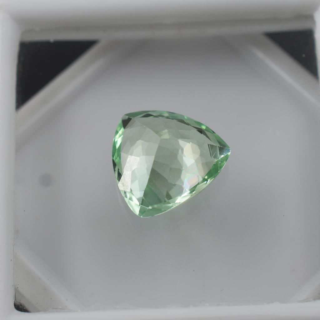Natural Bluish Green Sapphire Loose Gemstone Trillion Cut 7.80 ct Ring September Birthday Birthstone