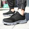 Light Breathable Sneaker Safety Shoes Men For Work Puncture-Proof Protective Male Outside Construction Steel Toe Footwear
