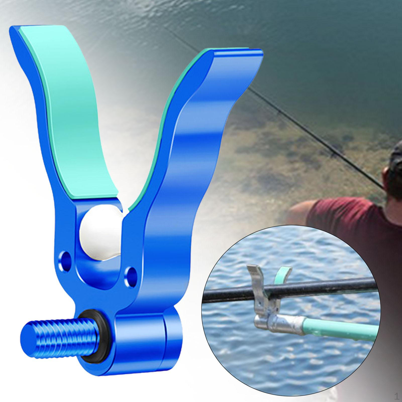 

Aluminum Alloy Non-slip Fishing Rod Holder for River синий