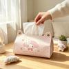 Cartoon Girl Style Leather Tissue Box for Kids' Room or Living Room Storage