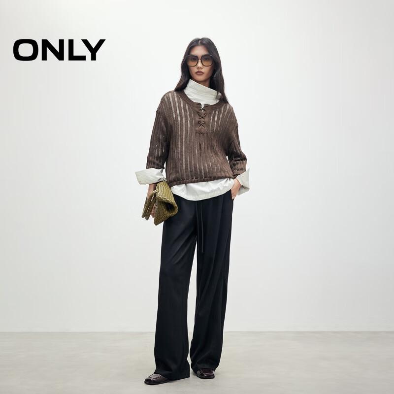 ONLY Women's 2025 Autumn Relaxed Banana Wide-Leg Pants