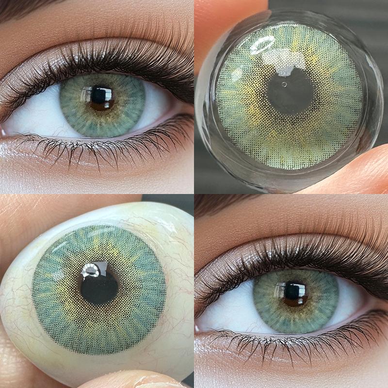 Freshlady Peruvian Grey And Giant Green And Urban Green And Collection 14.0mm Colored Contact Lenses 1 Year Disposable for Daily Wear