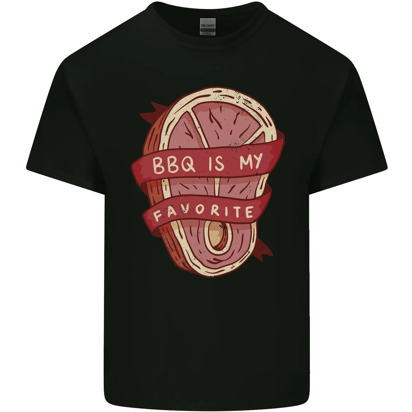 BBQ is My Favourite Funny Steak Grill Braai Kids T-Shirt Childrens S