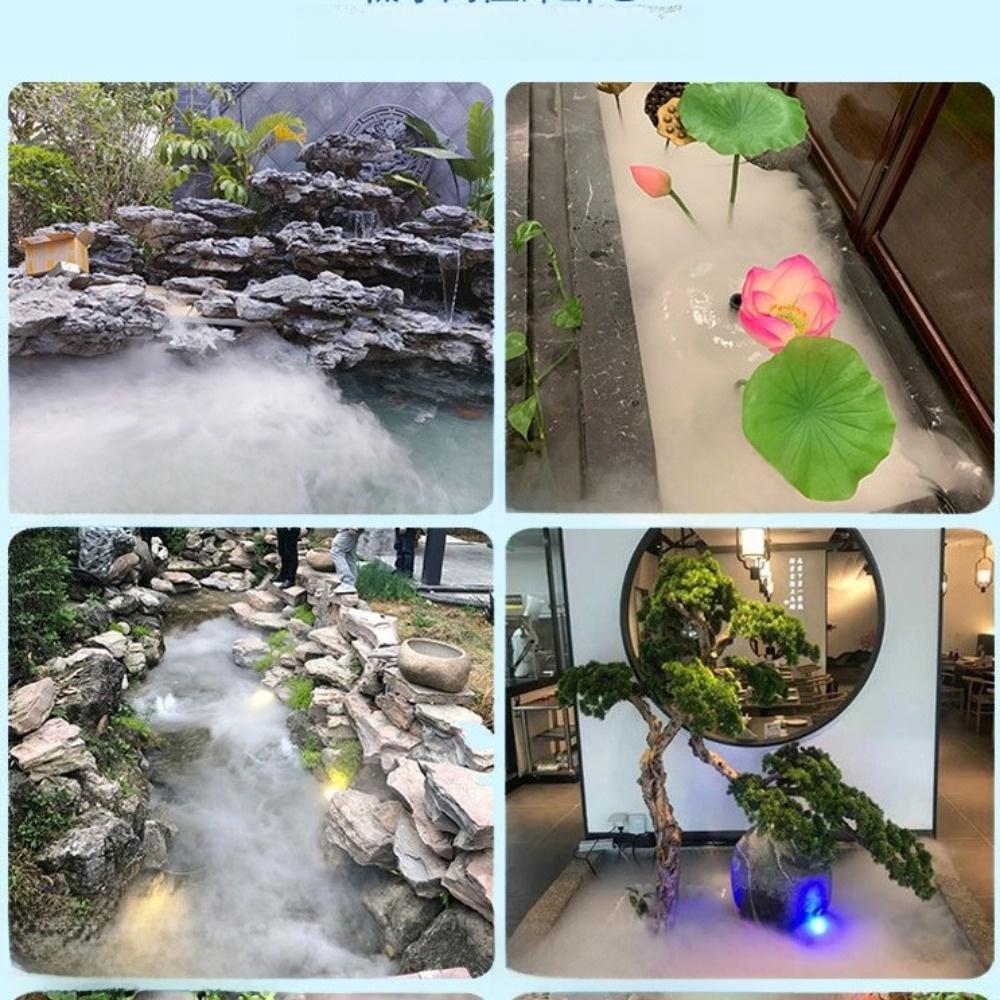 Ultrasonic Water Fountain Fogger Waterproof Pond Atomizer Stylish Mist Maker Fogger Pond