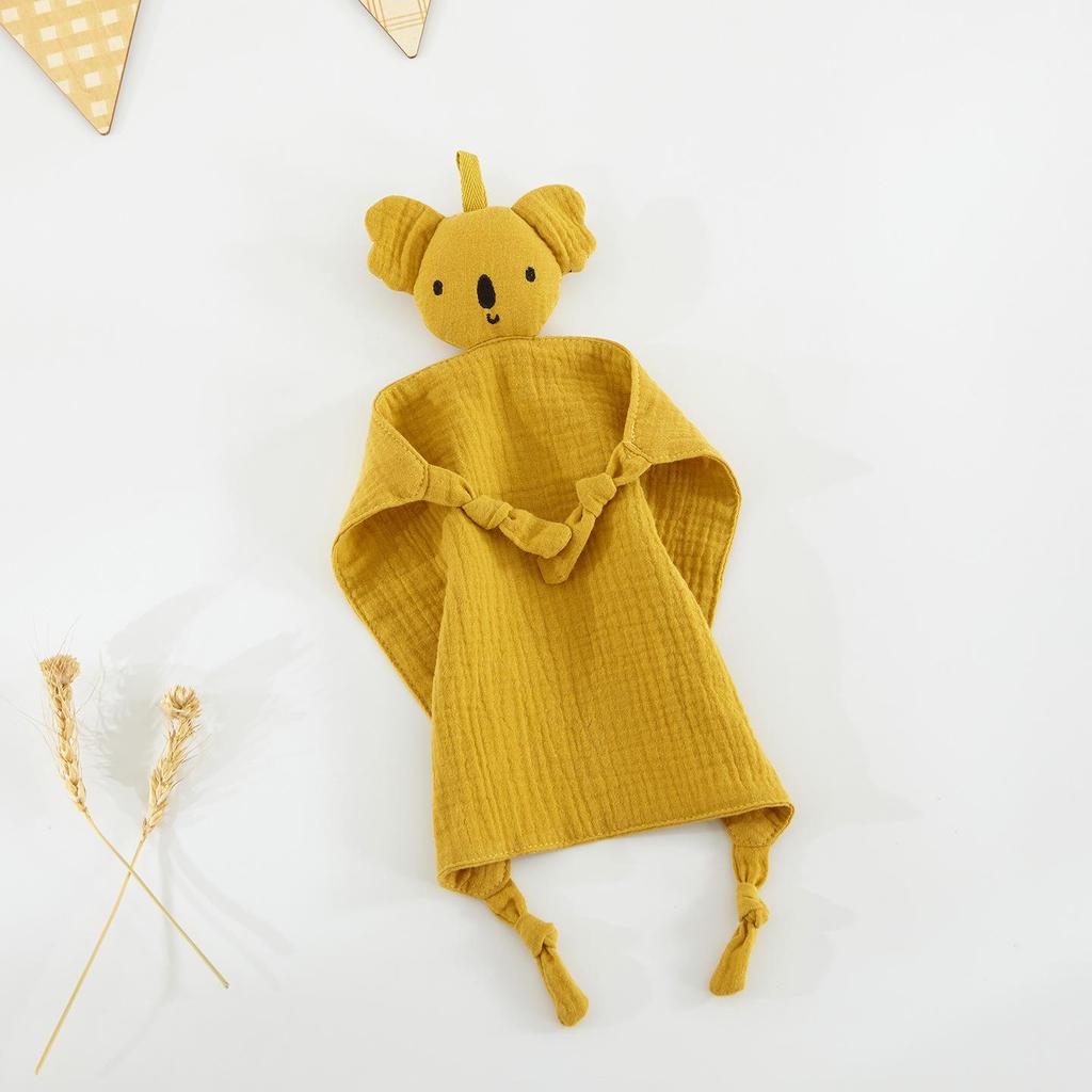 Baby Pure Cotton Comfort Blanket & Doll - Little Rabbit Crinkle Toy