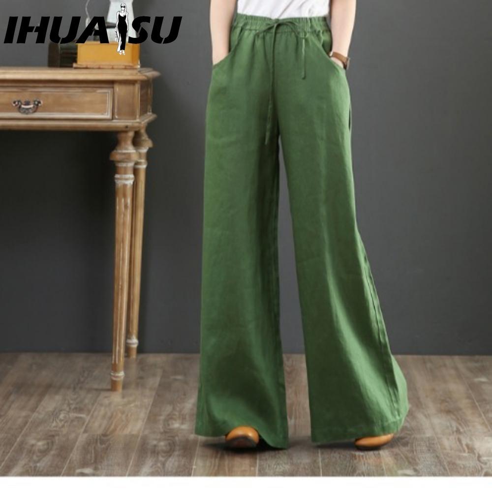 

IHUASU Women s Fashion Casual Solid Color Print Pants & Capris XXXL армия зеленый