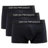 EMPORIO ARMANI Men's Boxer Briefs, 3-Pack, 111610-CC722-21320, "3-Pack Pure Cotton Trunk" (US Size Small) [Parallel Import]