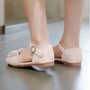 Girls' Half Sandals Summer Korean Version Soft Soled Children's Leather Shoes, Mid Size Children's Crystal Shoes, Baby Princess Shoes