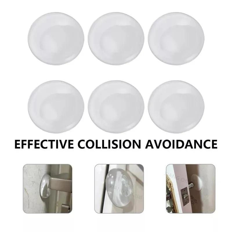 1-12 pezzi Paracolpo in silicone per porta Adesivi silenzianti Protezione muro Cuscinetto silenziatore Fermaporta Gomma siliconica Ferramenta Paracolpo Tappetino da parete