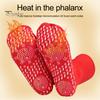 1 Pair Winter Heated Socks Particle Sole Massage Promote Circulation Self-heating Socks Mid-tube High Elasticity Warm Slipper Socks