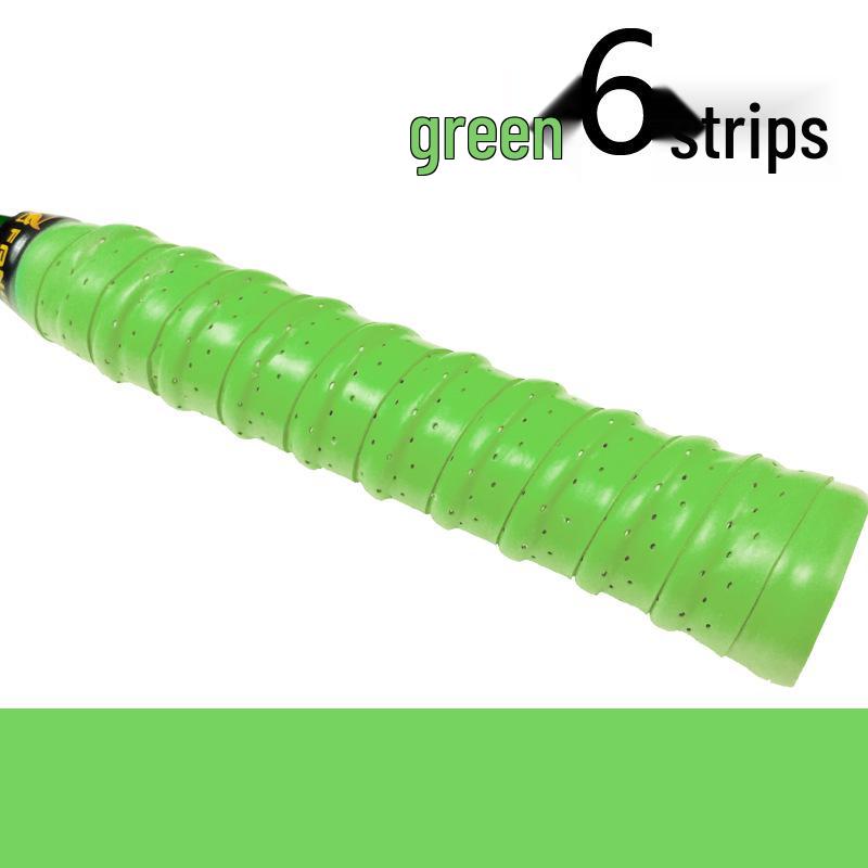 Fangcan Dragon Bone 6-Pack Anti-slip Perforated Badminton Racket Grips with EVA Ridge