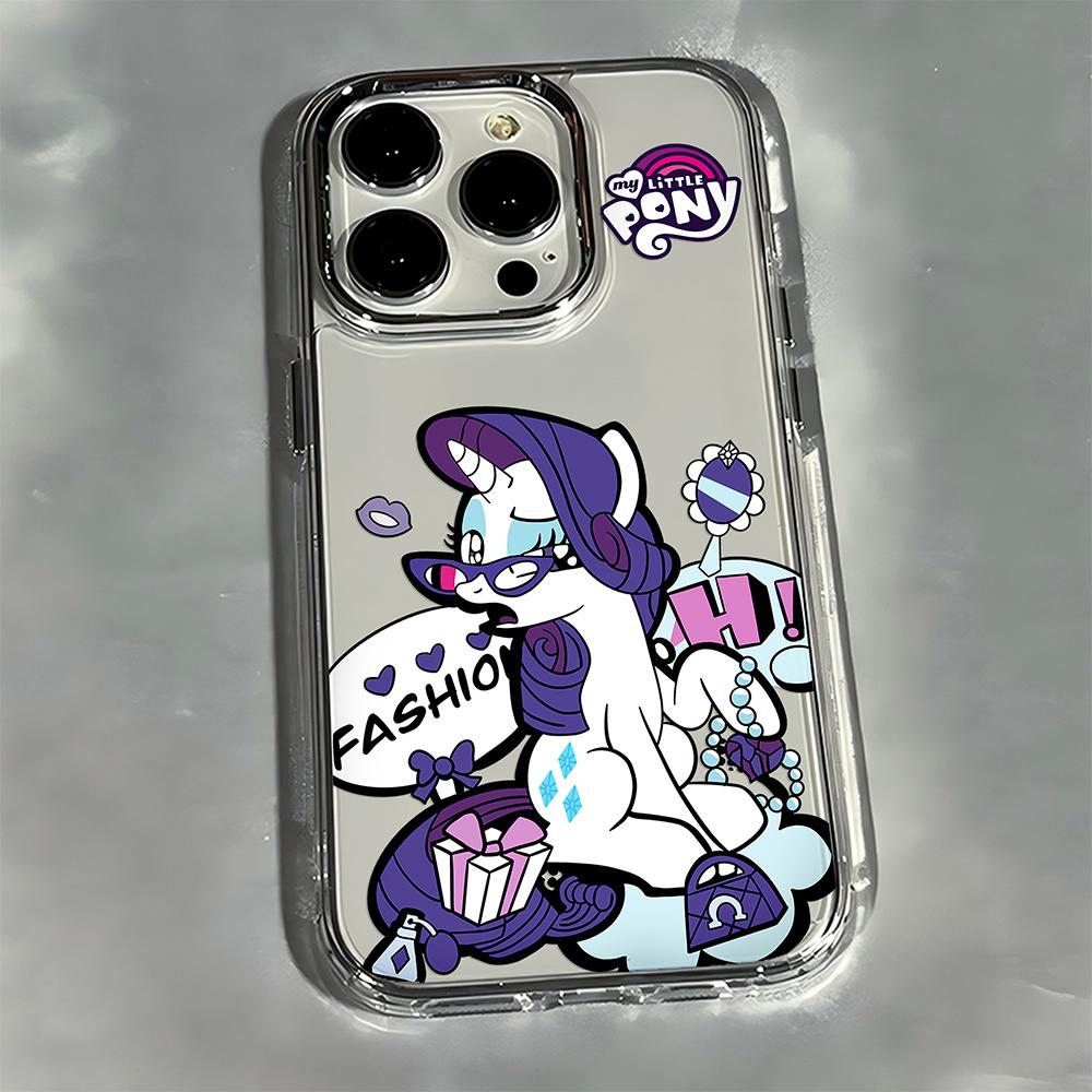 Cute cartoon My Little Pony Phone Case For iPhone 17 16e 16 15 14 13 12 11mini Pro Max X XR XSMAX 8 7 Air Plus Transparent Cover
